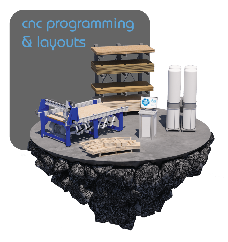 Exhibit/booth design CNC programming and layouts